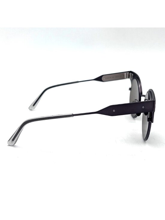 Bottega Veneta Sunglasses BV0113S 001 Charcoal Color Metal Cat Eye Frame & Lens main image 11